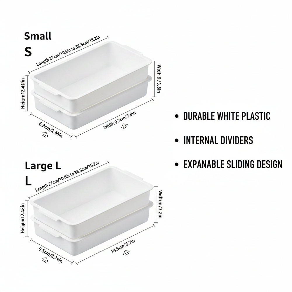 Expandable Drawer Organizer – Foldable Divider