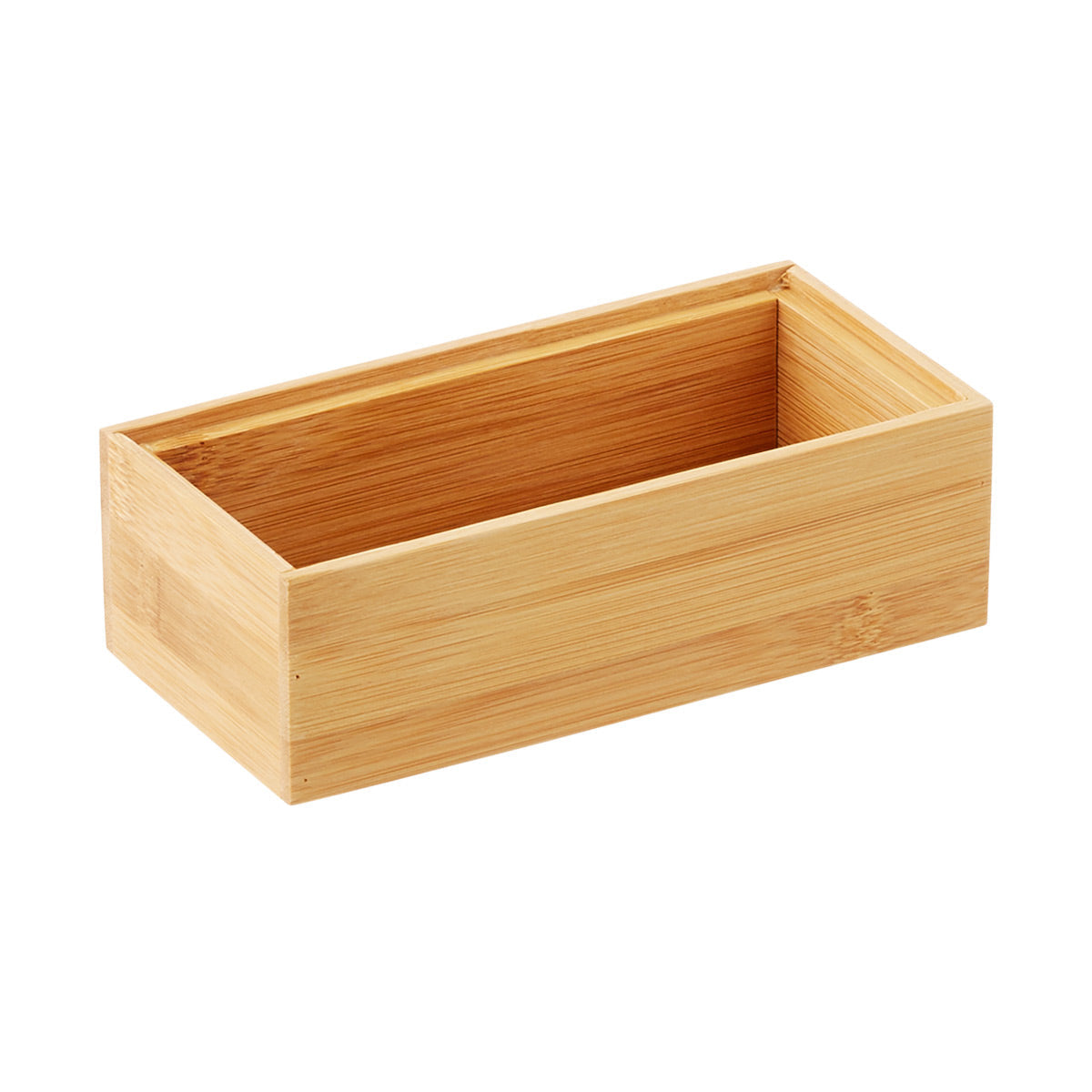 Wooden box on a white background