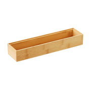Rectangular wooden planter box on a white background