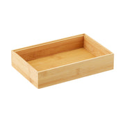 Wooden rectangular box on a white background