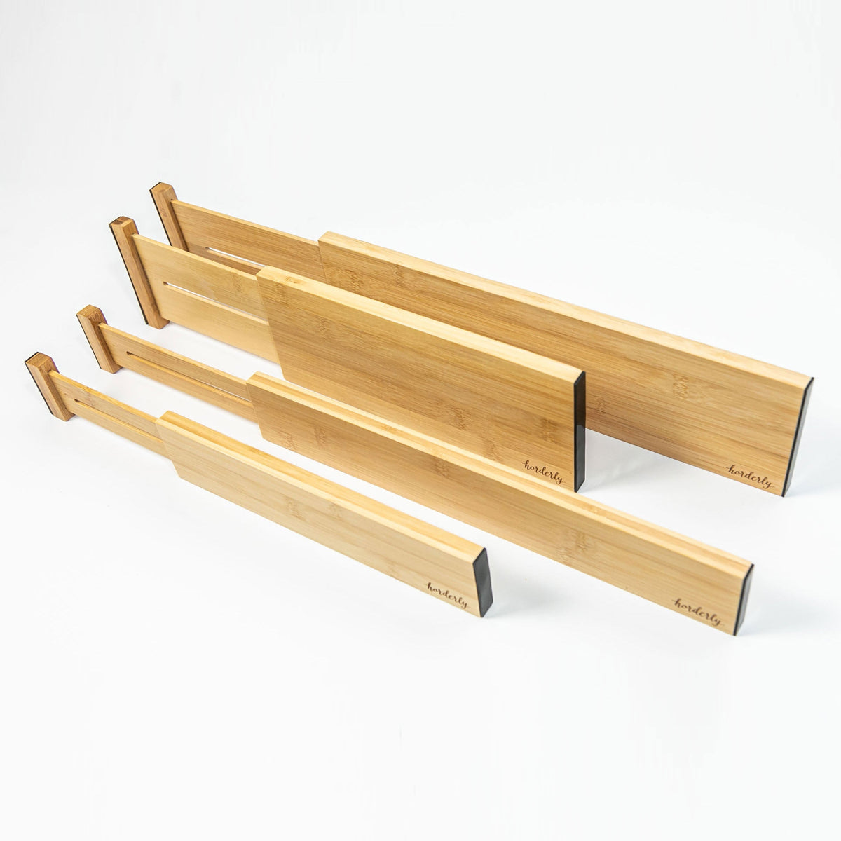 Set of wooden cutting boards on a white background