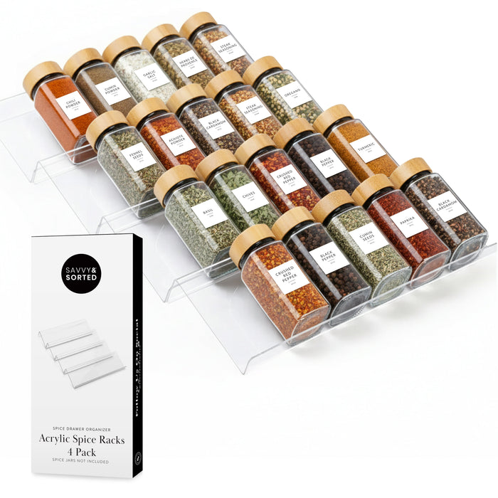 Acrylic Spice Rack Set