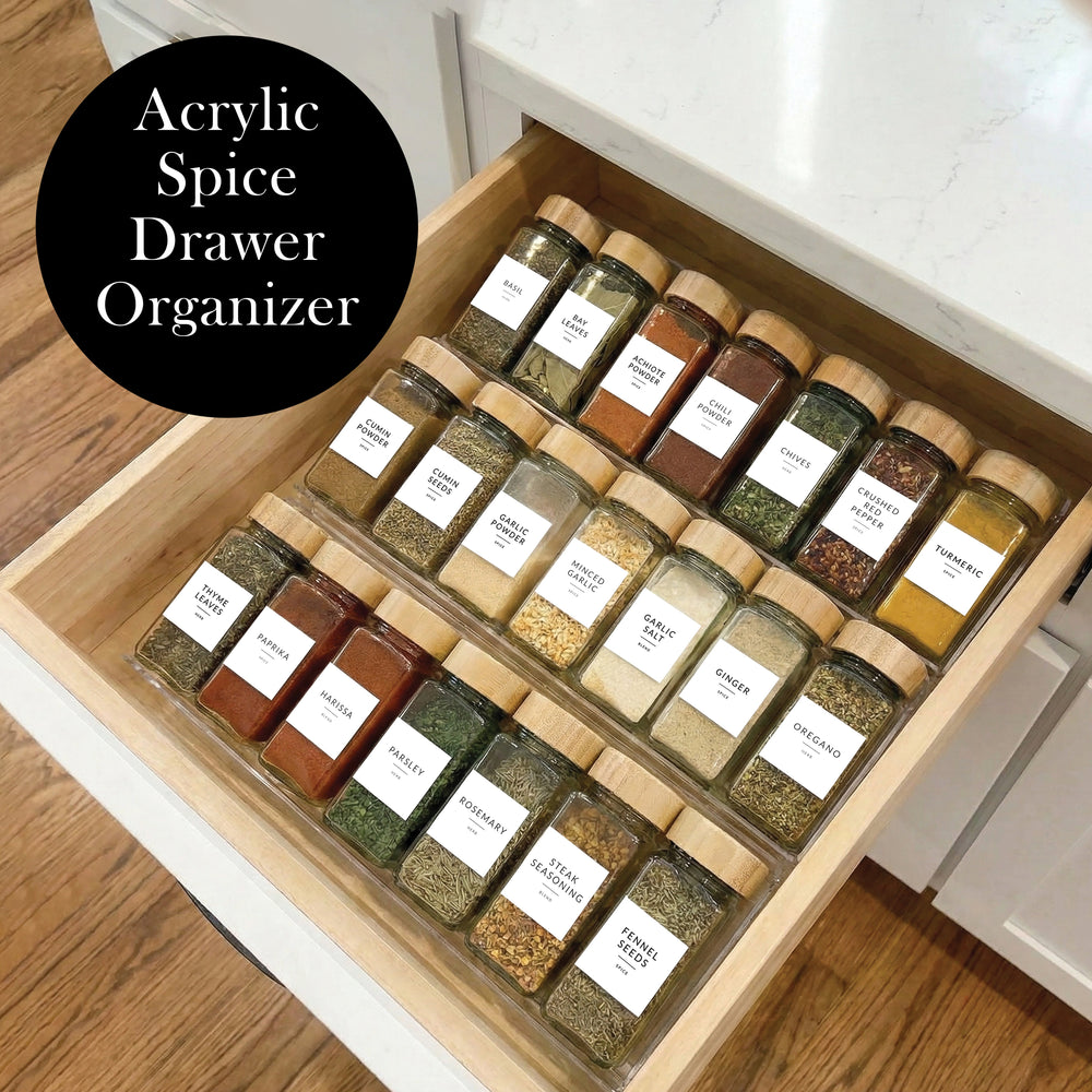 Acrylic Spice Rack Set