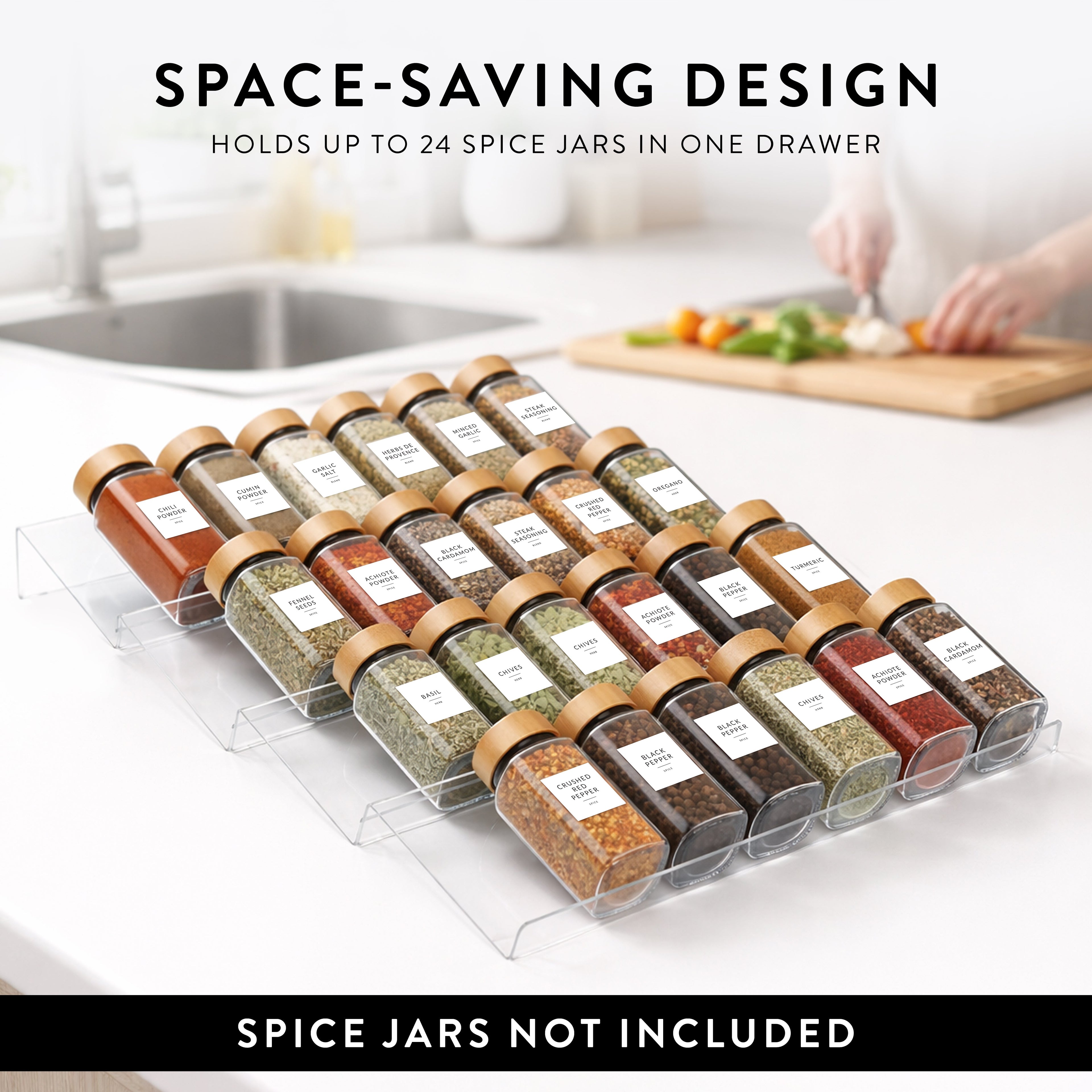 Acrylic Spice Rack Set