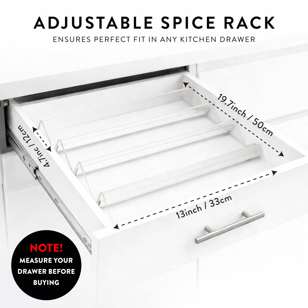Acrylic Spice Rack Set