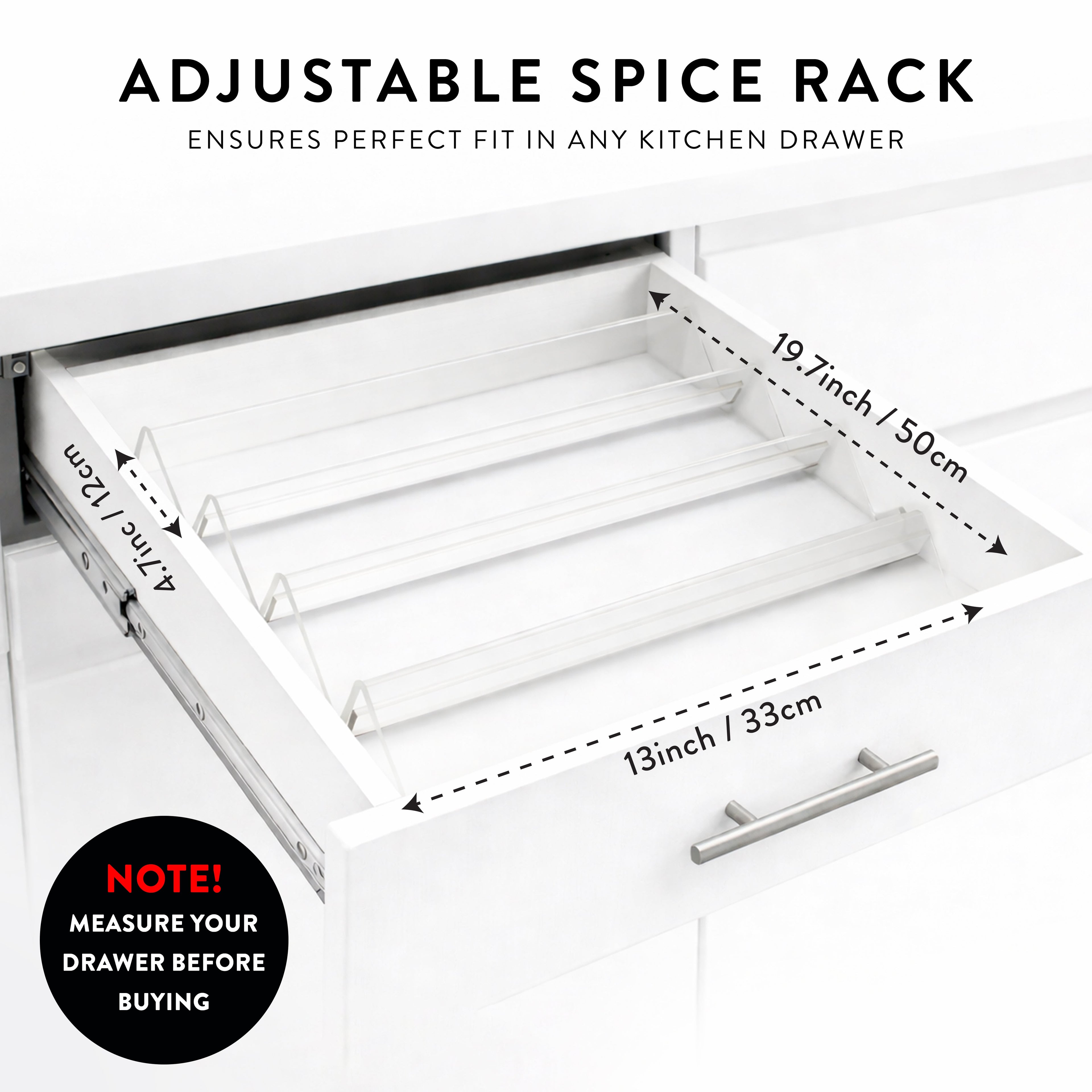 Acrylic Spice Rack Set