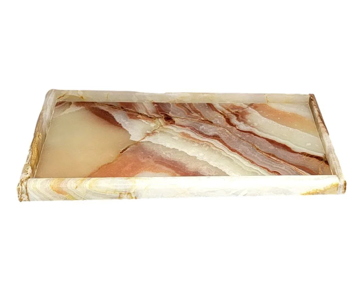 Multi Brown Onyx Vanity Tray