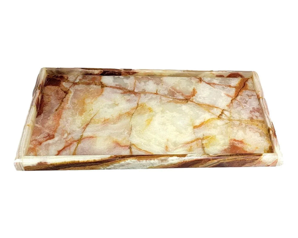 Multi Brown Onyx Vanity Tray