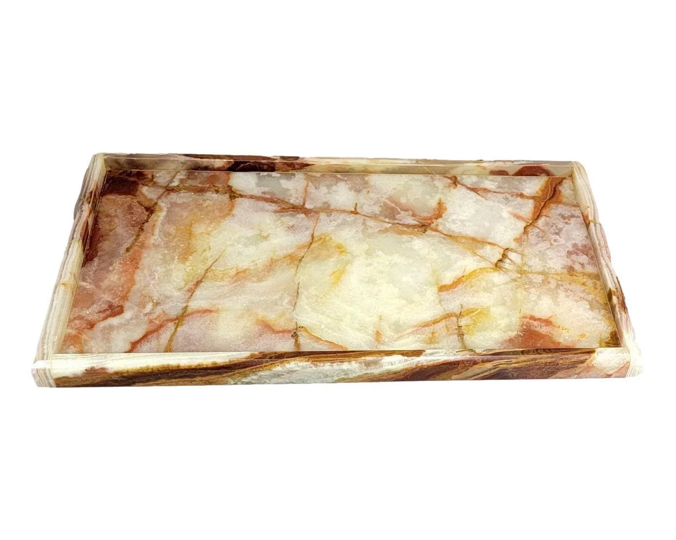 Multi Brown Onyx Vanity Tray