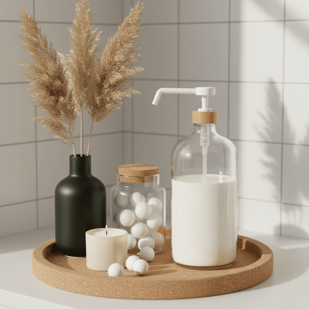 Clear Glass Soap Dispenser – 1L