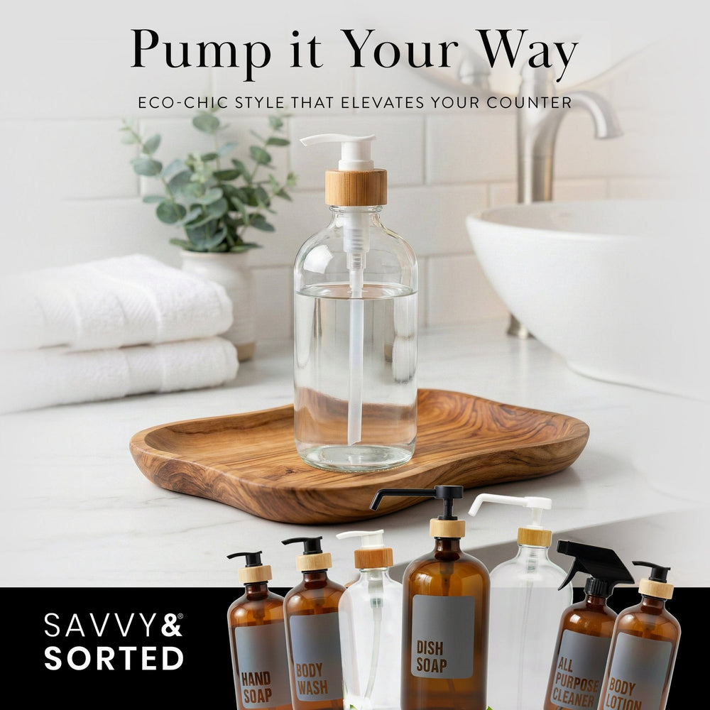 Clear Glass Soap Dispenser – 500ml