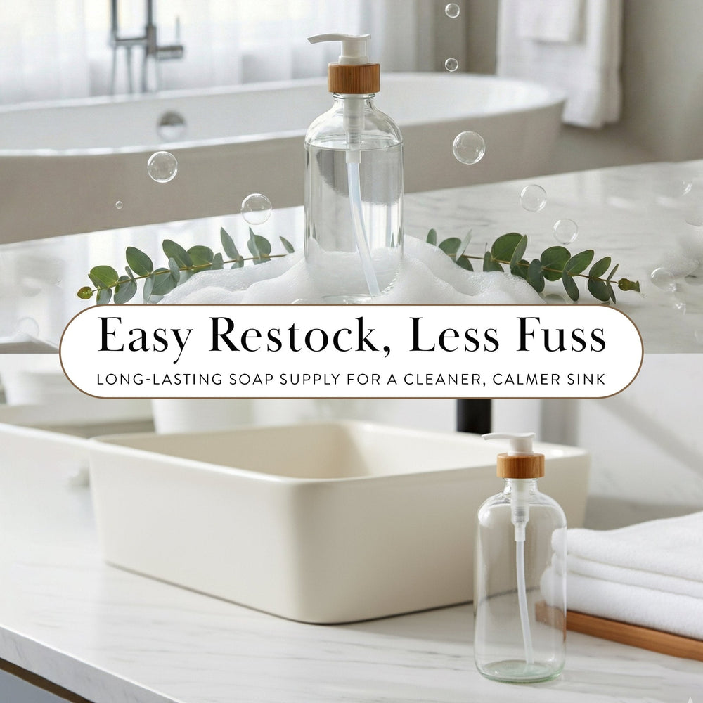 Clear Glass Soap Dispenser – 500ml