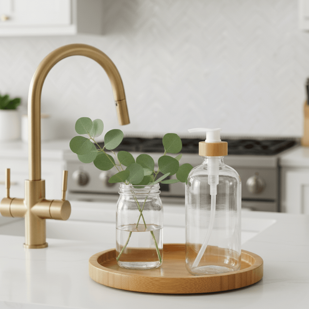Clear Glass Soap Dispenser – 500ml