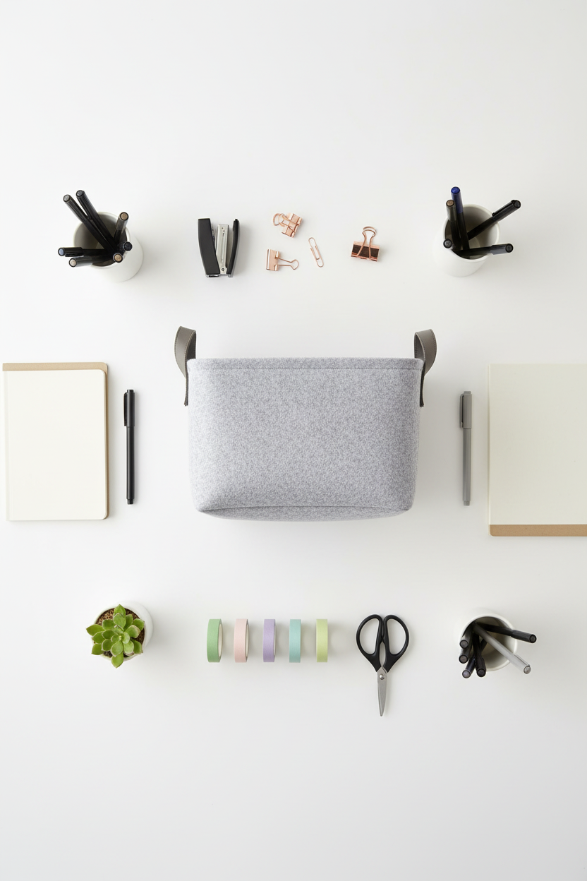 Desktop Basket - Flat Lay