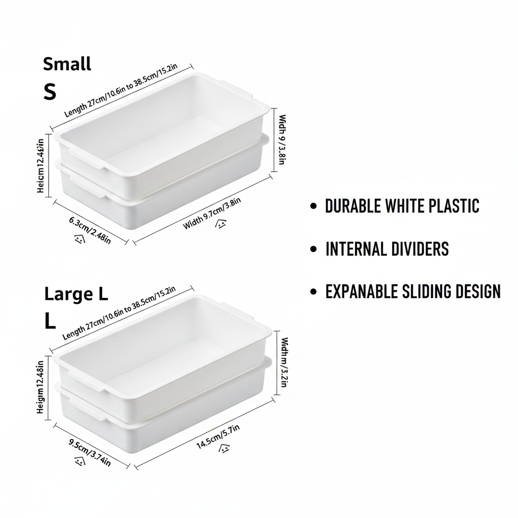 Expandable Drawer Organizer – Foldable Divider