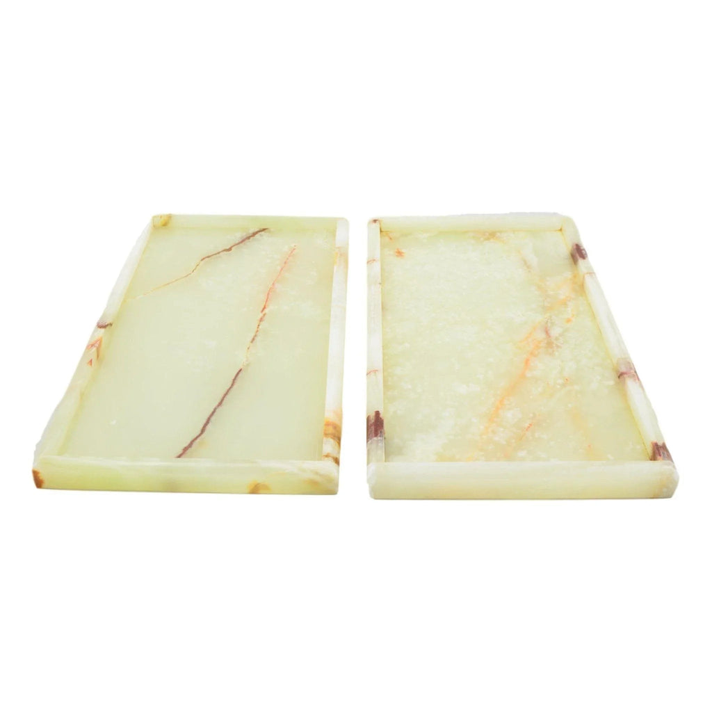 White Onyx Vanity Tray