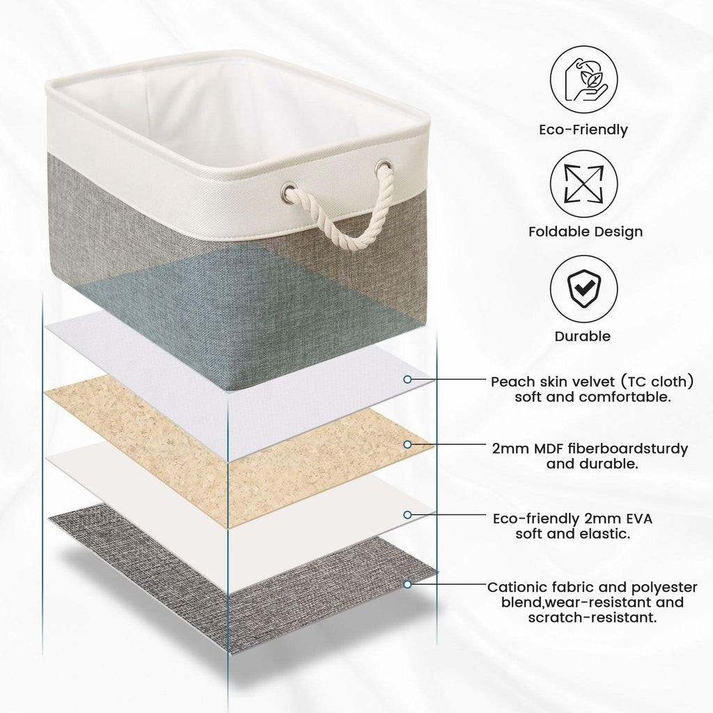 HOdo Home Collapsible Fabric Storage Bins
